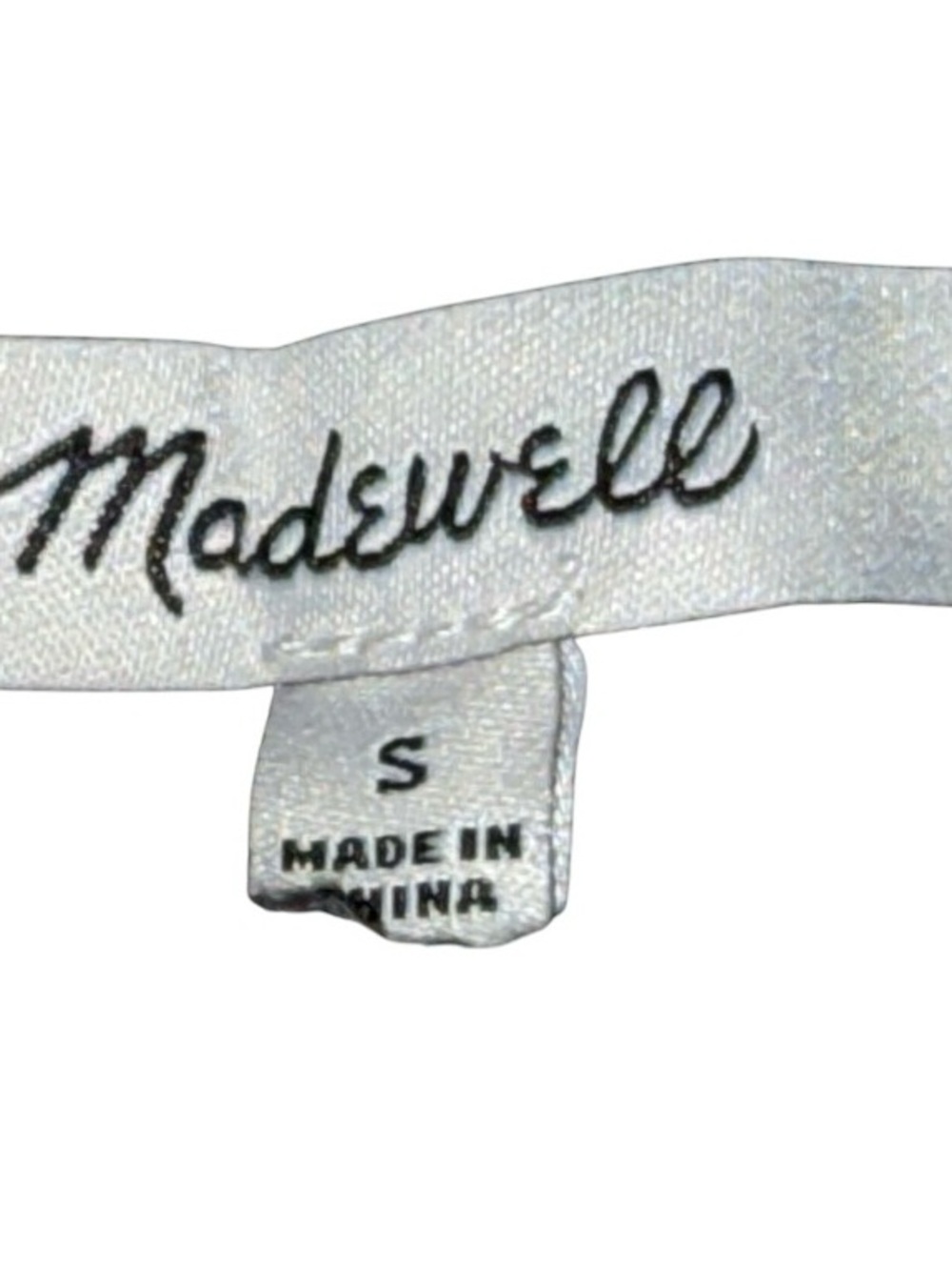 EUC- Women’s- Madewell- Sz S- Black & White Marled Turtleneck Cropped Sweater - Picture 3 of 3